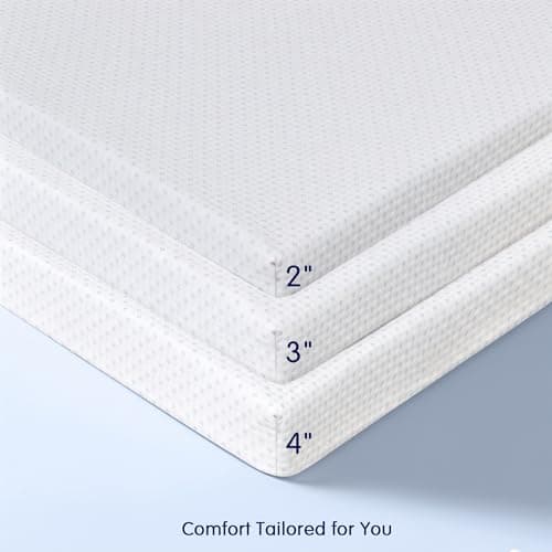 SubrTEX Gel-Infused Memory Foam Queen Mattress Topper, 2 Inch, Cooling & CertiPUR-US Certified