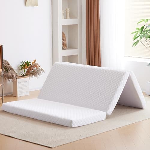 Jela Trifold Memory Foam Foldable Mattress 53"x75"x4"