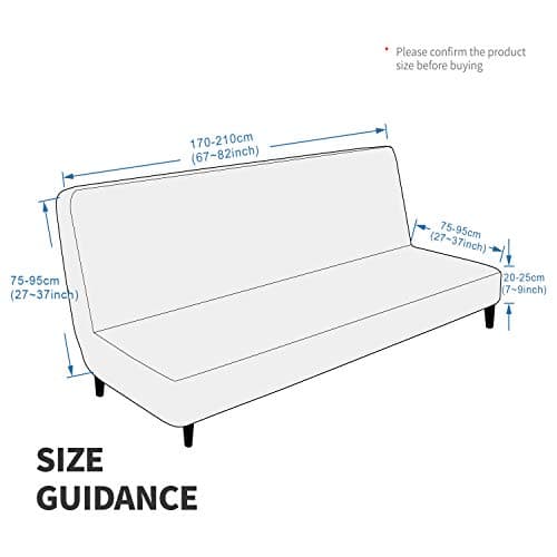 MAXIJIN Velvet Stretch Futon Mattress Cover, Full Size, Thick Soft Slipcover with Elastic Bottom (Navy Blue)
