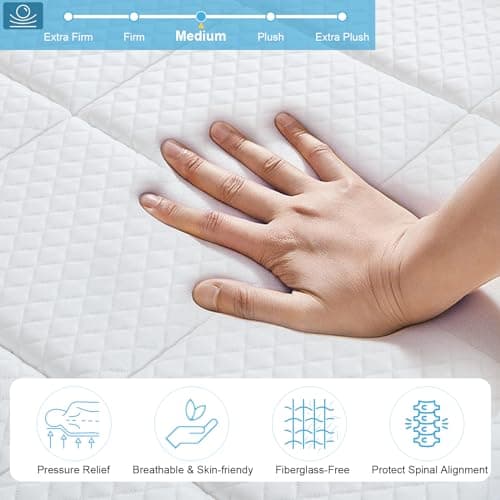 14 Inch Queen Gel Memory Foam Mattress - Medium Firm, Made in USA