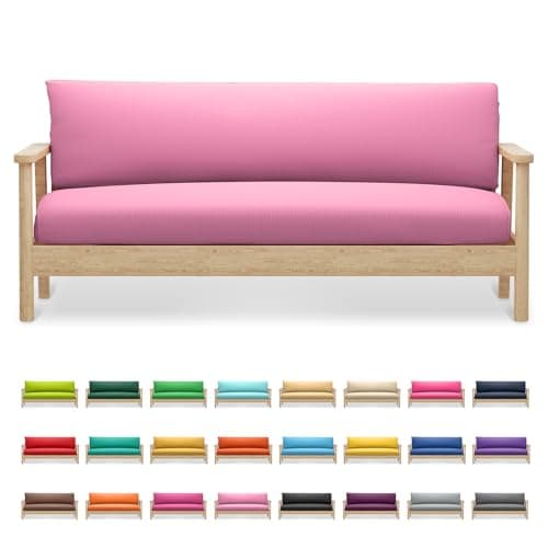 Machine Washable Zippered Armless Futon Cover, Purple