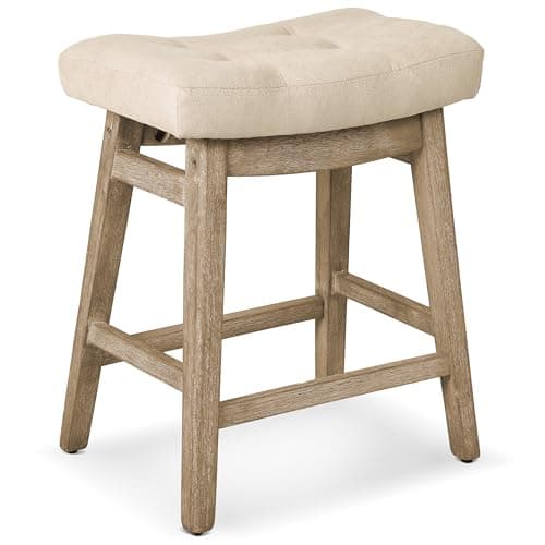 Black Counter Height Bar Stools Set of 2 for Kitchen Counter
