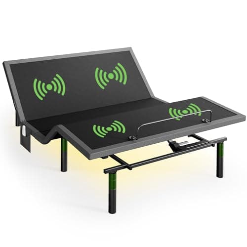 Marsail MS01-2 Queen Adjustable Massage Bed with 4 Height Options and Wireless Control