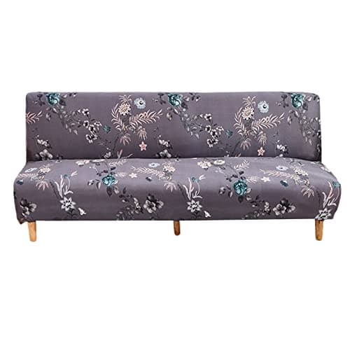 Armless Futon Couch Cover with Elastic Bottom