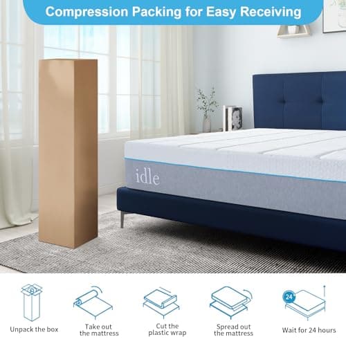 14 Inch Queen Gel Memory Foam Mattress - Medium Firm, Made in USA