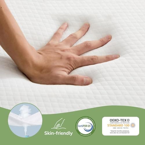 CertiPUR-US Certified 4 Inch Foldable Memory Foam Mattress Pad