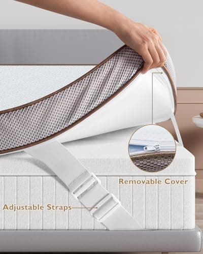 BedStory 2" Gel Infused Memory Foam Mattress Topper - Twin Size