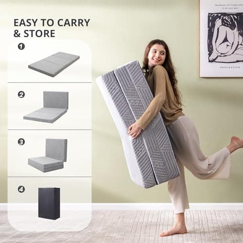 CH CHARME HOUSE Triple Fold Mattress Topper