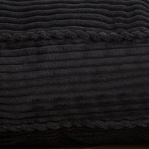 MAXYOYO Full Size Tufted Futon Mattress, Extra Thick Shredded Foam, Black