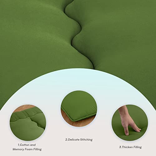 Army Green Queen Japanese Memory Foam Foldable Sleeping Mattress