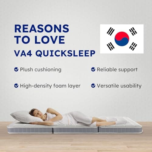 Bestsleep VA4 Z Cube Twin Mattress - 5 Inch Firm, Memory Foam, Foldable Edge Support