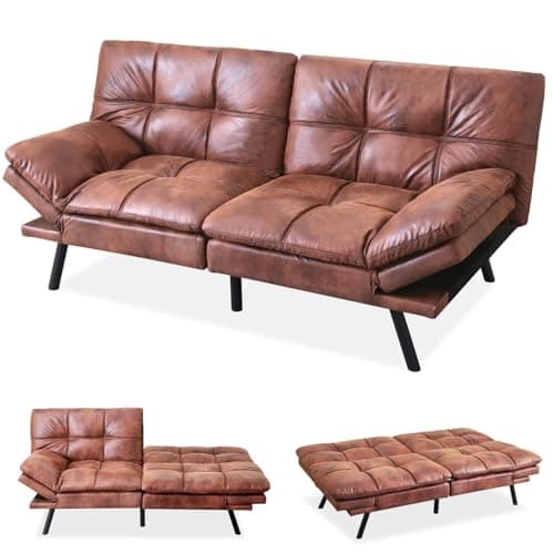 Memory Foam Futon Sofa Bed for Small Spaces