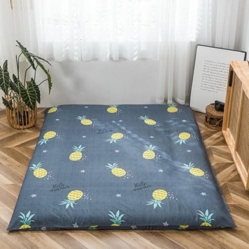 EFELIM Queen 150x200cm Printed Japanese Futon Mattress Cover with Zipper