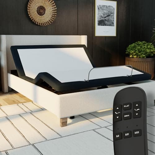 Adjustable Bed Base for Blissful Nights with Wireless Remote Control