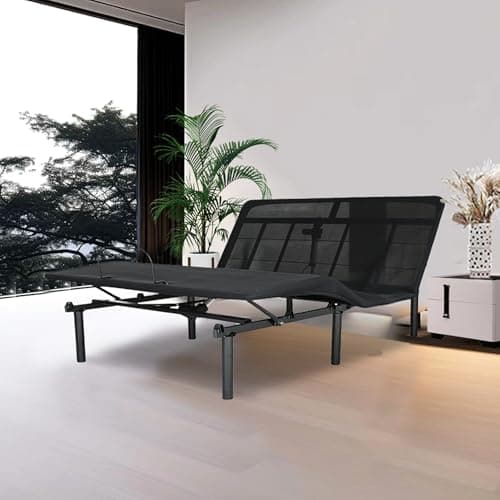 MOOSH Electric Foldable Bed, Antique Black, Steel, Quick Assembly