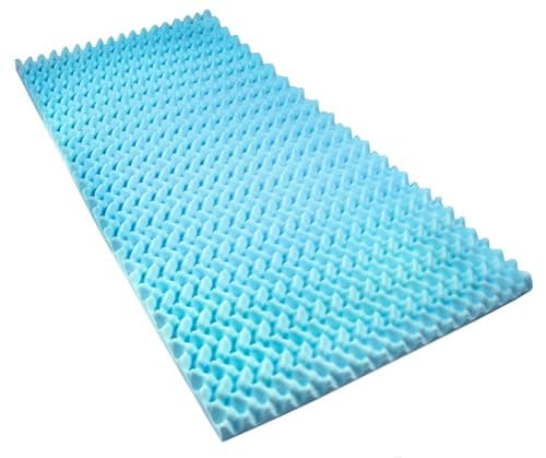 DMI Hospital Size Egg Crate Foam Mattress Topper, Blue
