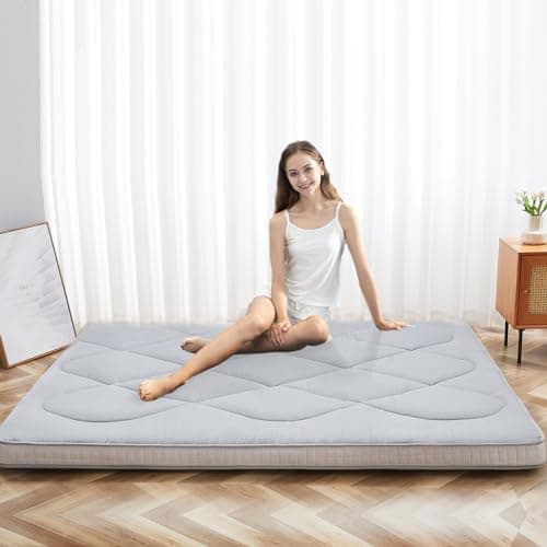 LILYPELLE Japanese Foldable Floor Mattress Futon & Tatami Mat Twin