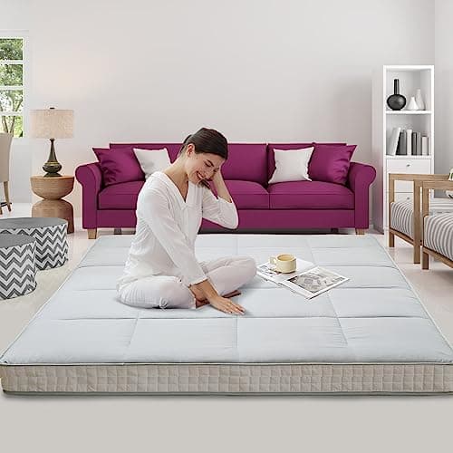 LILYPELLE Japanese Foldable Floor Mattress Futon & Tatami Mat Twin