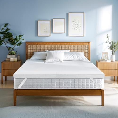 SubrTEX Gel-Infused Memory Foam Queen Mattress Topper, 2 Inch, Cooling & CertiPUR-US Certified