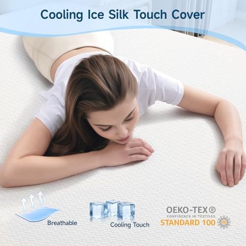 CertiPUR-US & Oeko-Tex Certified 2" Cooling Gel Memory Foam Mattress Topper