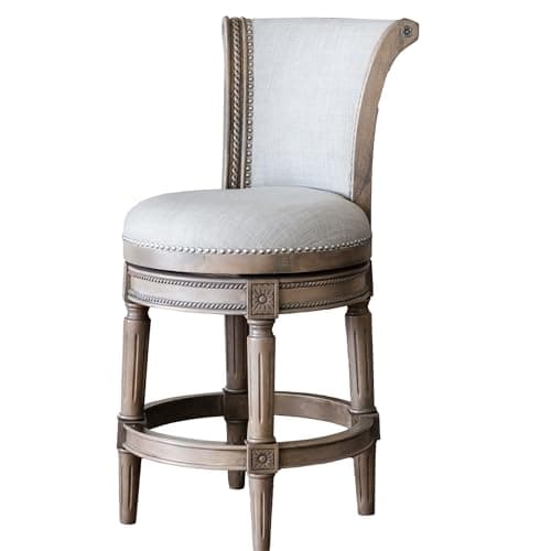 Maven Lane Reclaimed Oak & Ash Grey Swivel Bar Stool