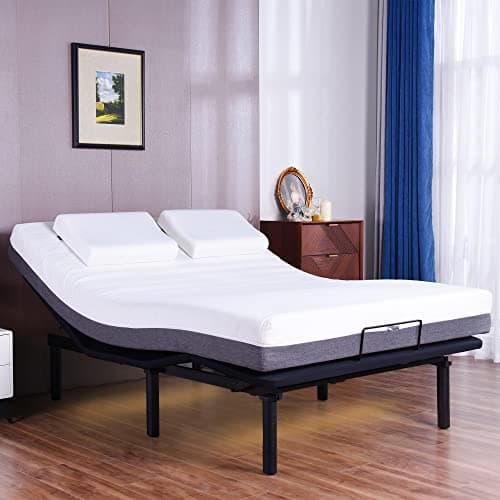 Fromann Adjustable Queen Bed Base with Wireless Remote & USB Ports