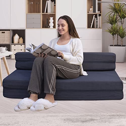 Milliard Tri-Fold Foam Mattress and Sofa Bed - Queen Size