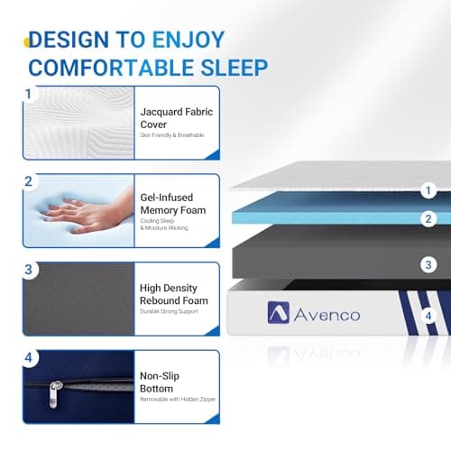 Queen Size Folding Memory Foam Mattress for Travel & Camping, 80x60x4