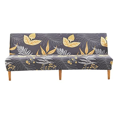 Armless Futon Couch Cover with Elastic Bottom