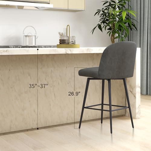 3-Piece Set of Counter Height Swivel Bar Stools