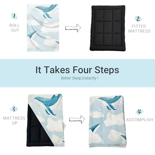 Thick Full Size Washable Tatami Mattress Cover Soft Zippered