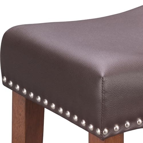 PrimeZone Beige Counter Height Bar Stools Set of 2