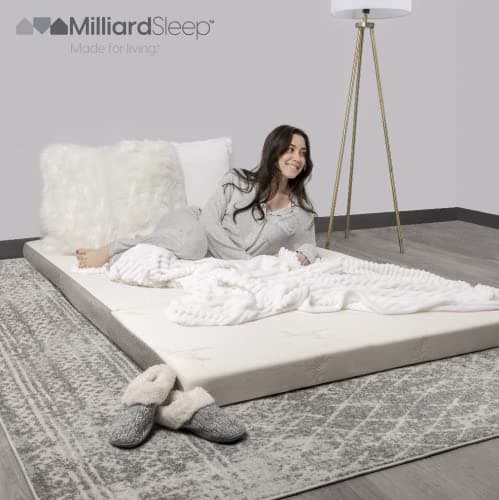 Twin XL Milliard Tri-Folding Medium Firm Memory Foam Mattress with Washable Cover