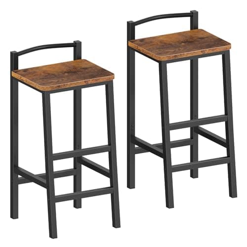 Furologee 2 Pack 24" Counter Height Bar Stools with Backrest