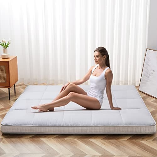 LILYPELLE Japanese Foldable Mattress, PortableSleeping Tatami Mat for Camping & CouchESA123