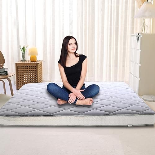 LILYPELLE Japanese Foldable Floor Mattress Futon & Tatami Mat Twin