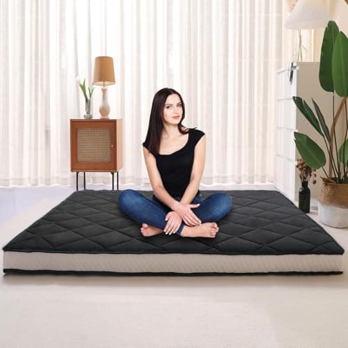 LILYPELLE Japanese Foldable Floor Mattress Futon & Tatami Mat Twin