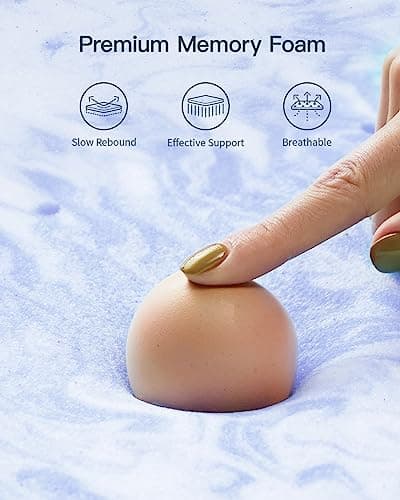 PERLECARE 2 Inch Cooling Gel Memory Foam Mattress Topper for Back Pain Relief