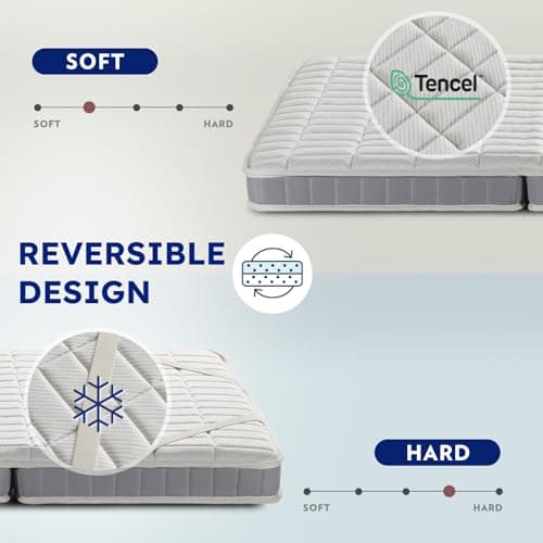 Bestsleep VA4 Z Cube Twin Mattress - 5 Inch Firm, Memory Foam, Foldable Edge Support