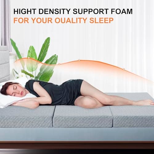 CertiPUR-US Approved 4inch Gel Memory Foam Mattress for Sleeping Indoors or Camping