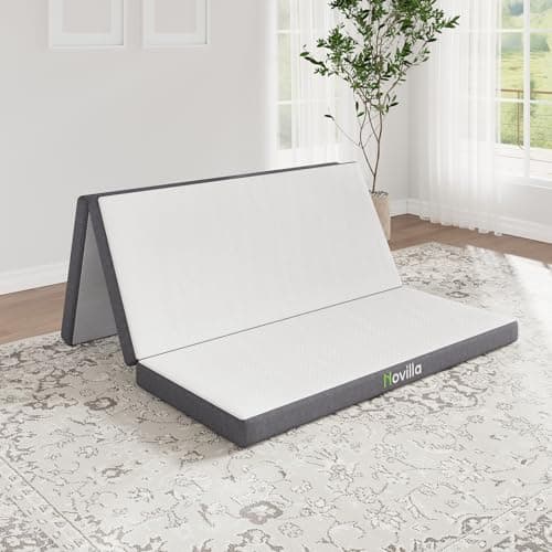 Novilla Tri-Fold Full Mattress, 4 Inch Memory Foam