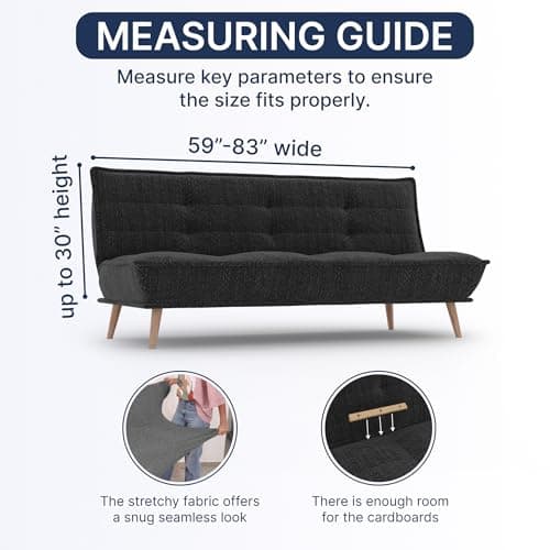 PAULATO BY GA.I.CO. Stretch Futon Cover - Soft Microfibra - Blue