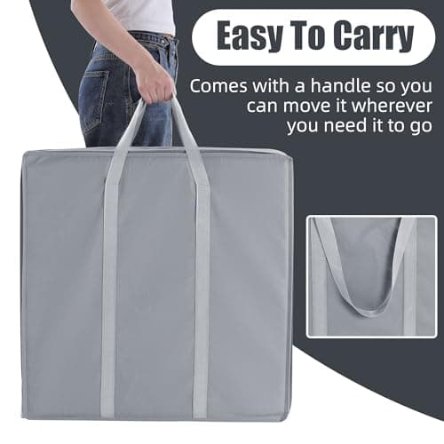 HOMBYS Tri-Fold Memory Foam Camping Mattress, Portable & Waterproof