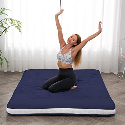 Extra Thick Japanese Foldable Futon Mattress for Guests and Travel