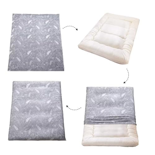 100% Cotton Zippered Futon Cover, Super Soft & Machine Washable Twin/Full/Queen