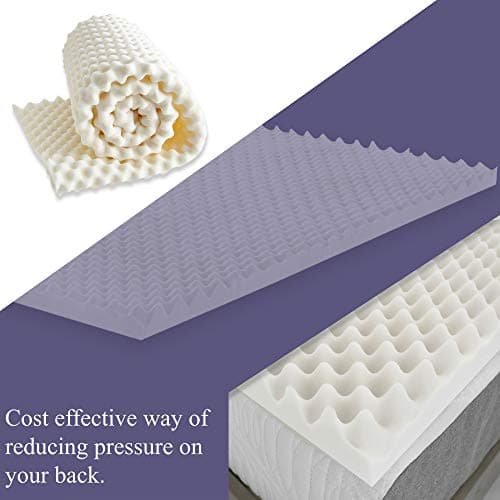 3-Inch Convoluted Breathable Foam Topper Adds Comfort to Your Full Mattress