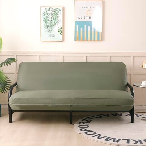 OctoRose 3 Full Size Waterproof Faux Leather Black Pet Friendly Futon Mattress Cover