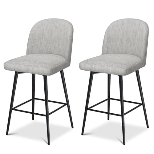 Set of 3 Swivel Modern Bar Stools for Kitchen Island