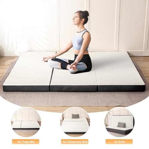 Portable Tri-folding Memory Foam Mattress - Twin Size