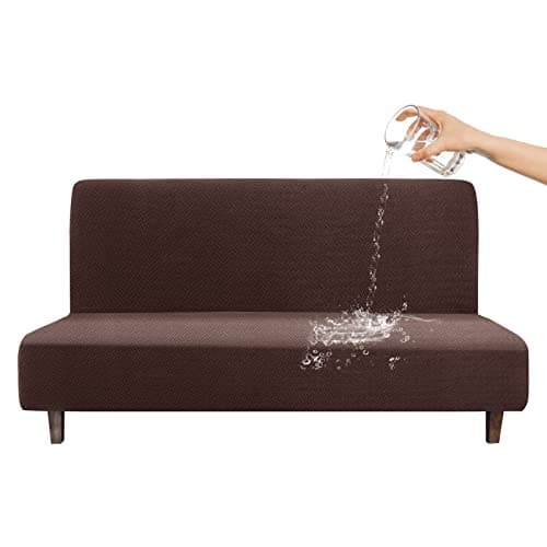 CZL Waterproof Futon Covers, Leakproof Sofa Bed Protector, Stretch Jacquard Slipcover for Kids and Pets